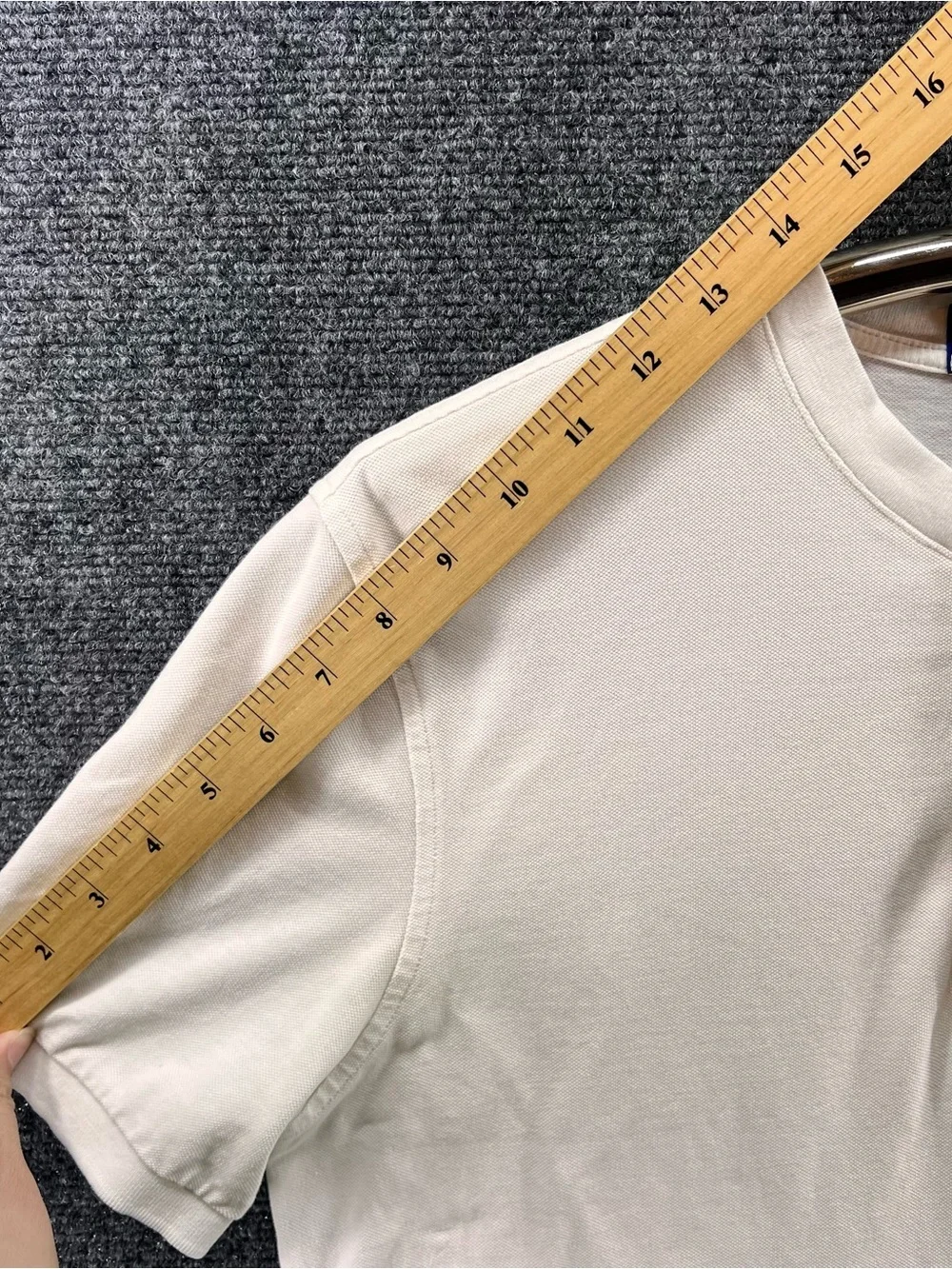 Polo Ralph Lauren Henley Shirt Mens Small Off White Featherweight Mesh Preppy